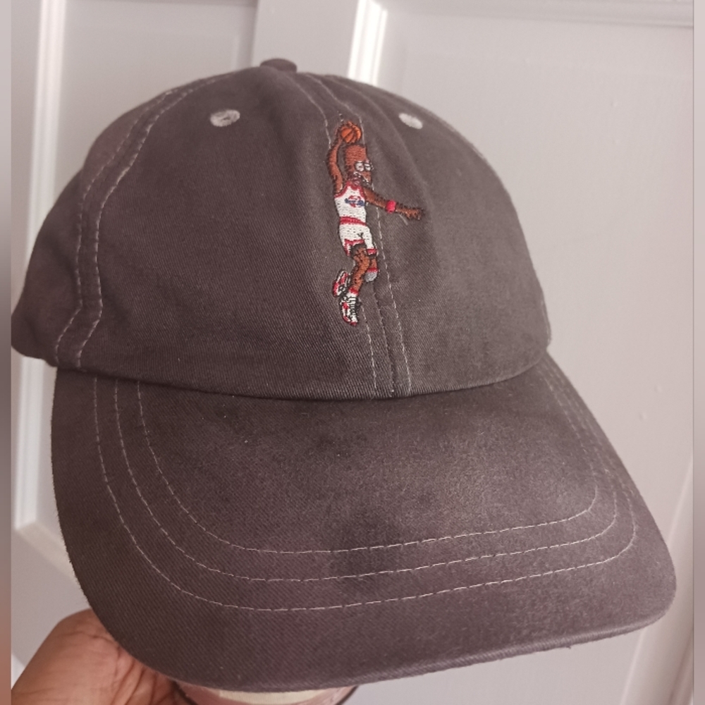 Rare - Round Two BART SIMPSON Grey Black Snapback Dad Hat , Adams Chris Brown